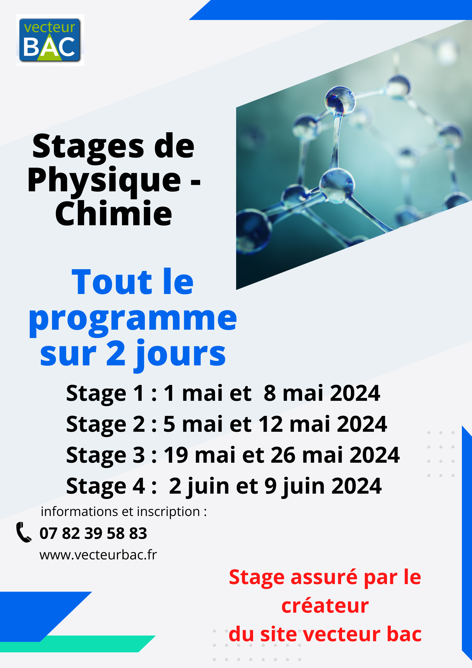 Stages intensifs de révision du bac Vecteur Bac
